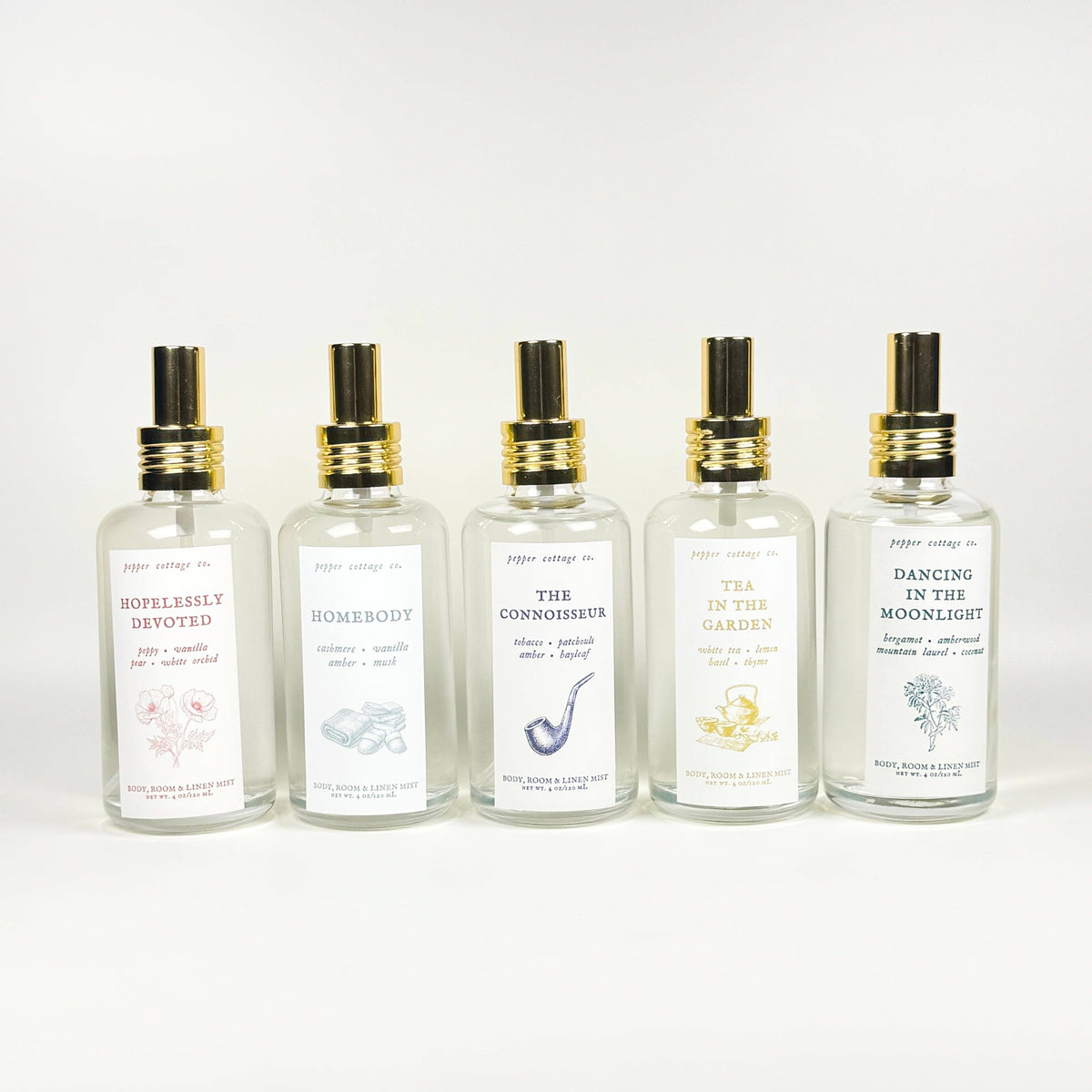Dancing in the Moonlight 4 oz Body, Room, and Linen Mist | Bergamot, Amberwood, Mountain Laurel, Coconut| Clean, Woodsy, Floral Body & Room Mist