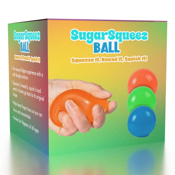 SugarSqueez Squishy Fidget Sugar Stress Ball (1pc) Assorted Colors