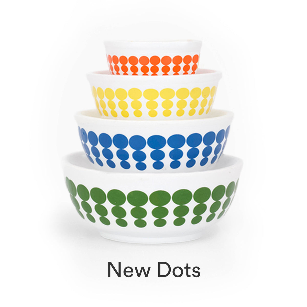 Mini Pyrex-Inspired Mixing Bowls Stackable Display Set