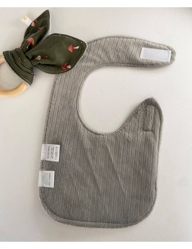 Wildflower on White Bib