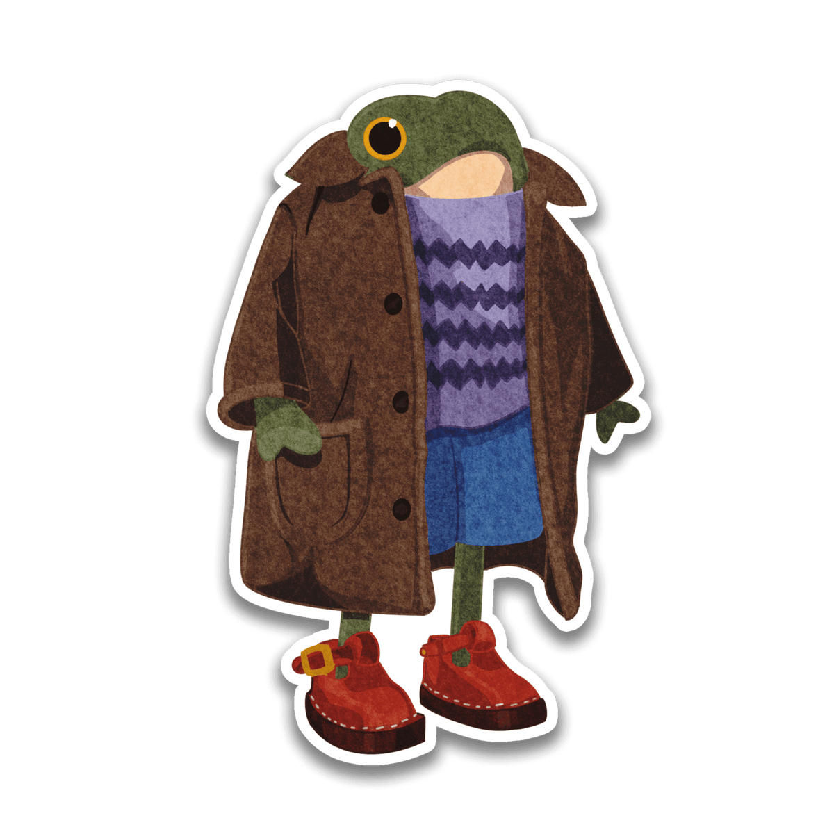 Well Dressed Frog Sticker