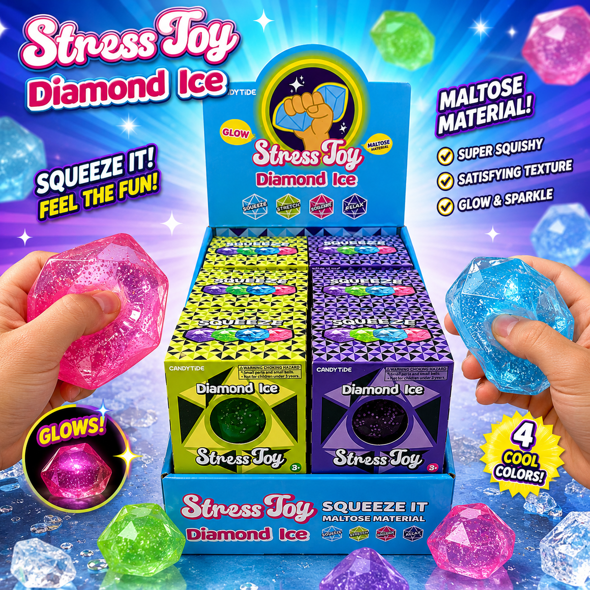 Diamond Ice Maltose Stress Toy