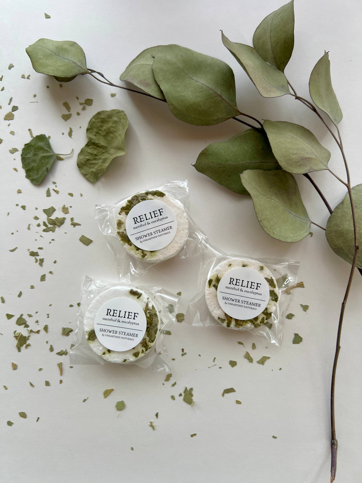 Relief - Menthol & Eucalyptus Shower Steamers | Aromatherapy