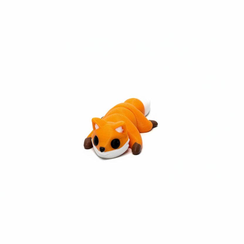 Fox • Mini 3D Printed Articulated Animal • Flexi Animals • Pocket Pets • Pocket Pals • Desk Pets [#38]