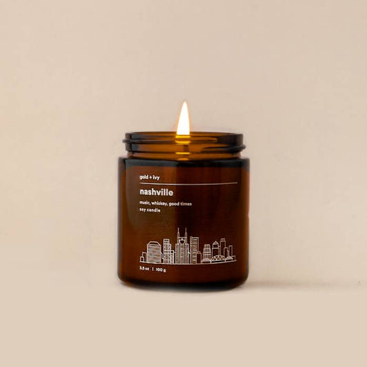 Nashville soy candle - music, whiskey, good times