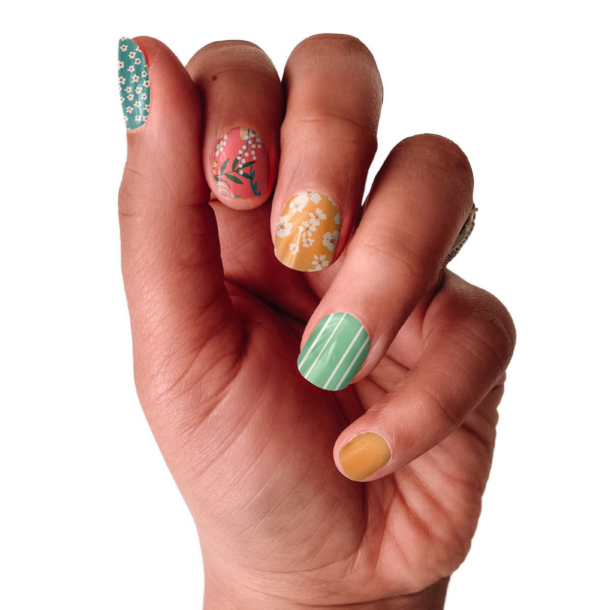 Wildflower | Colorful Summer Florals Nail Wrap Set