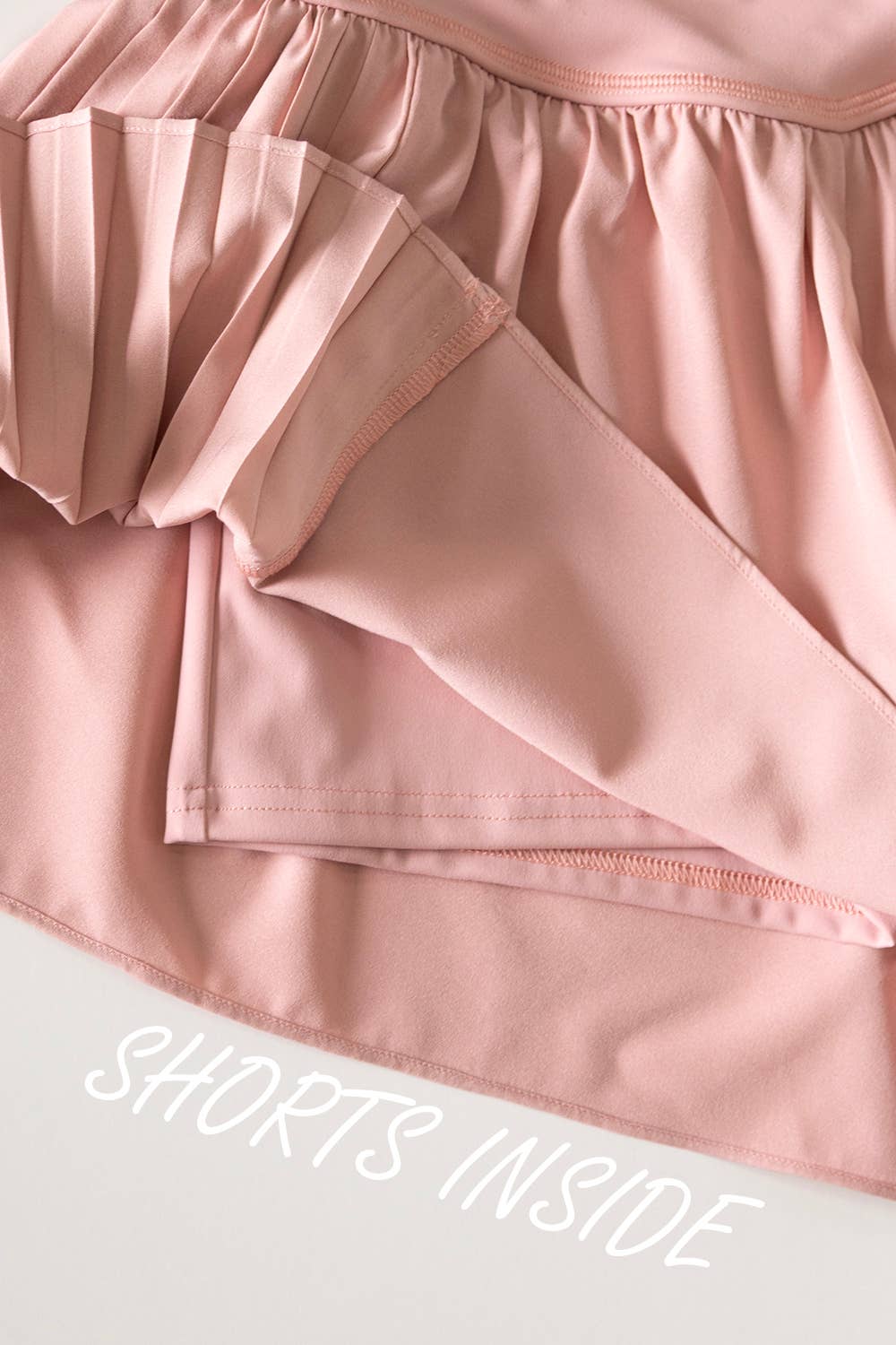 Side Pleated Detail Activewear Shorts
