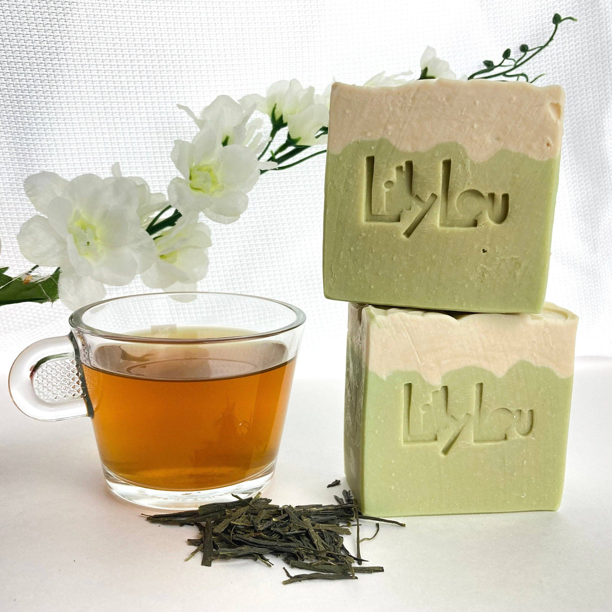 Zen Aloe Soap Bar | Green Tea & Lemongrass Scent | Goat milk
