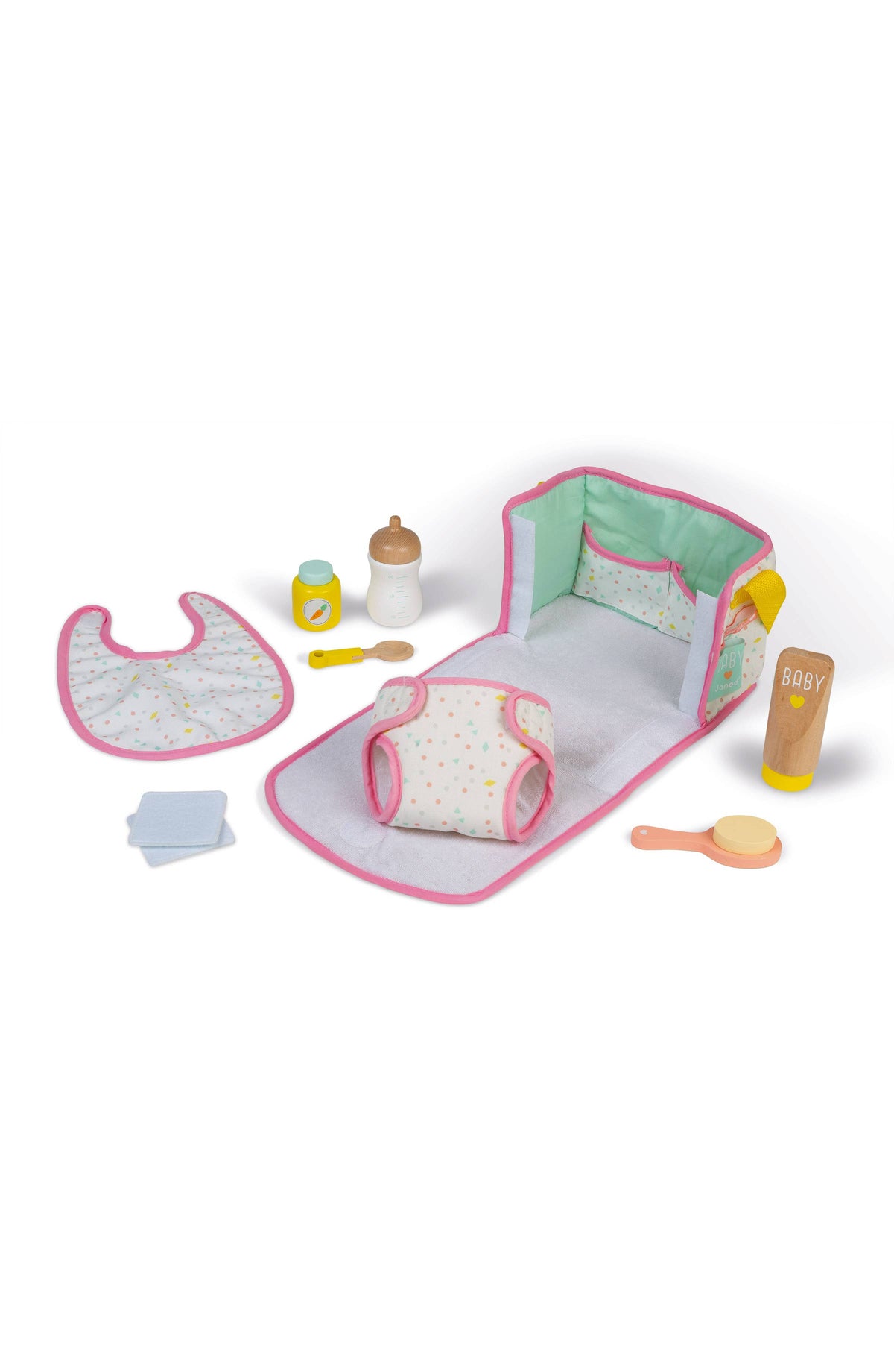 Pretend Play Toy | Nursery & Changing Set | 8 accesories