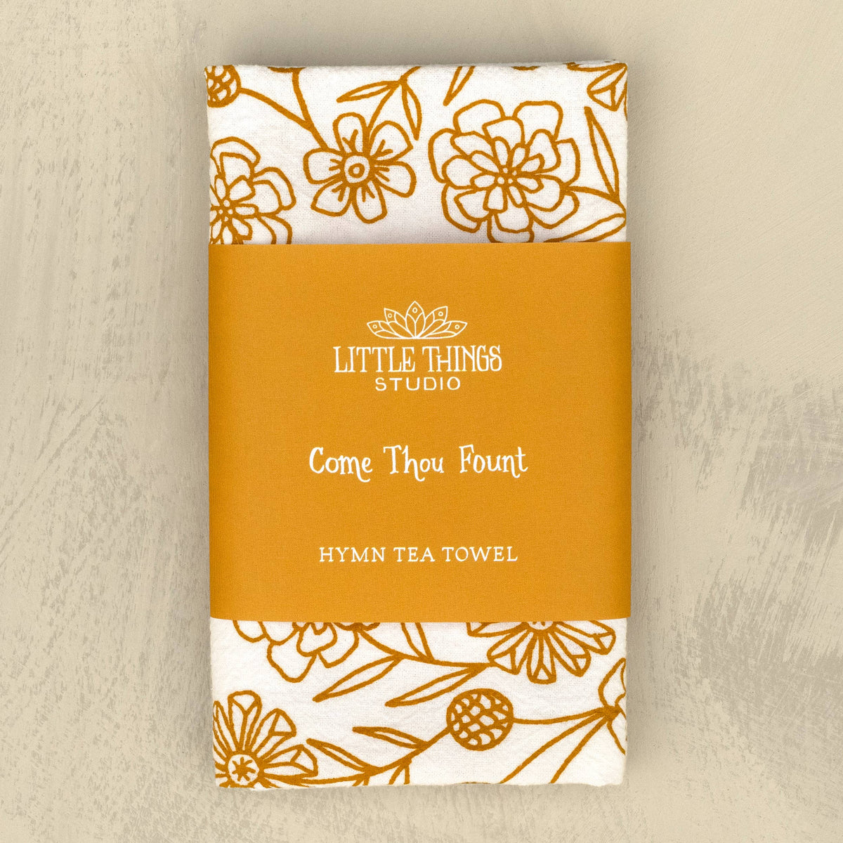 Come Thou Fount Hymn Tea Towel — 24" x 20"